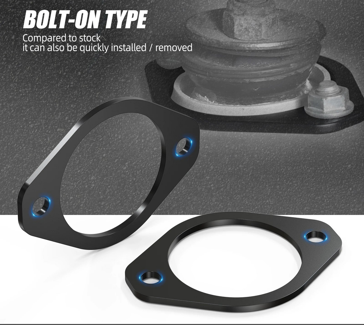 Rear Shock Mount Reinforcement Plates for BMW E30 E36 E46 Z3 Z4 (Steel Upgrade)