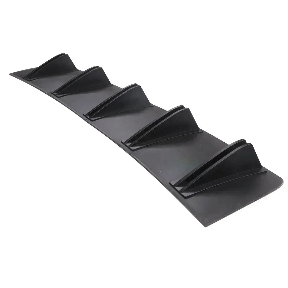 Universal Shark Fin Rear Bumper Diffuser Splitter – Matte Black / Carbon Fiber Look (81.5cm)