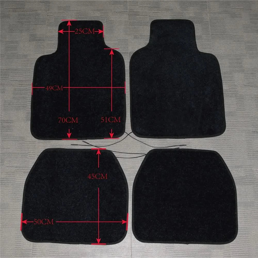 RGB Fiber Optic Star Light Car Floor Mats – Waterproof LED Set w/ App & Remote Control
