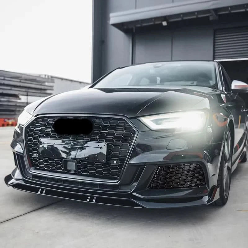 Honeycomb Front Fog Light Grille Set for Audi A3 8V S-Line / S3 2017–2020 – Left & Right Bumper Mesh Covers