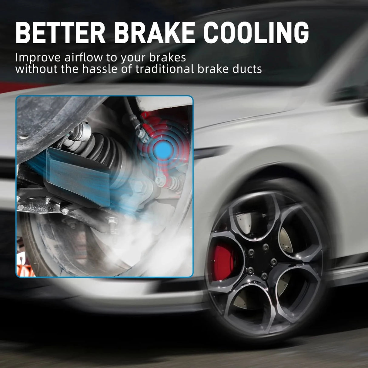 Performance Front Brake Cooling Deflectors – Golf GTI (2015–2021) / Golf R (2015–2019)
