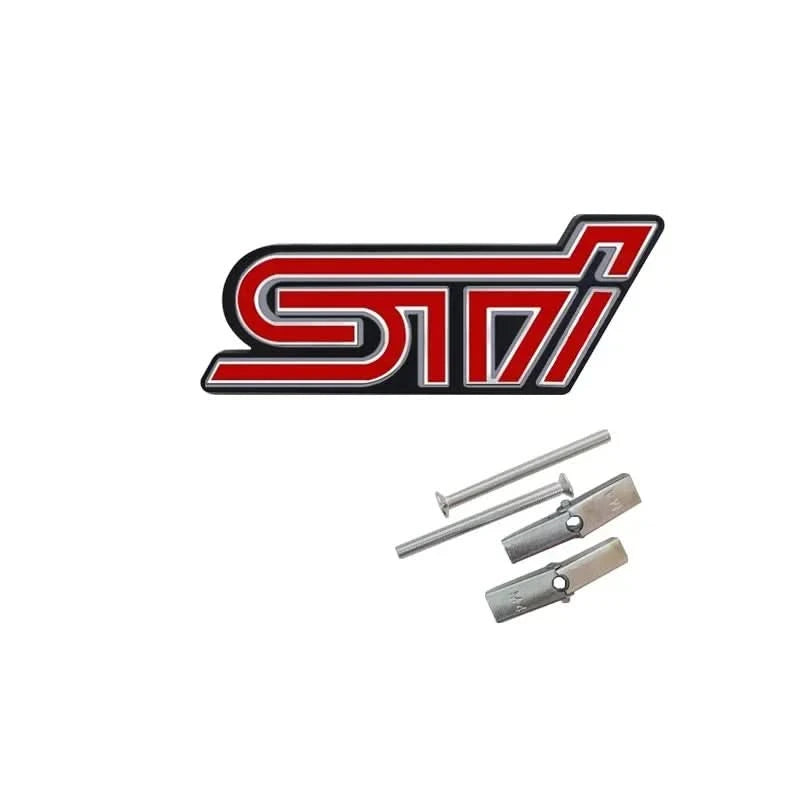 STI 3D Metal Emblem for Subaru – Front Grille & Trunk Badge for WRX, BRZ, Impreza, Forester & More