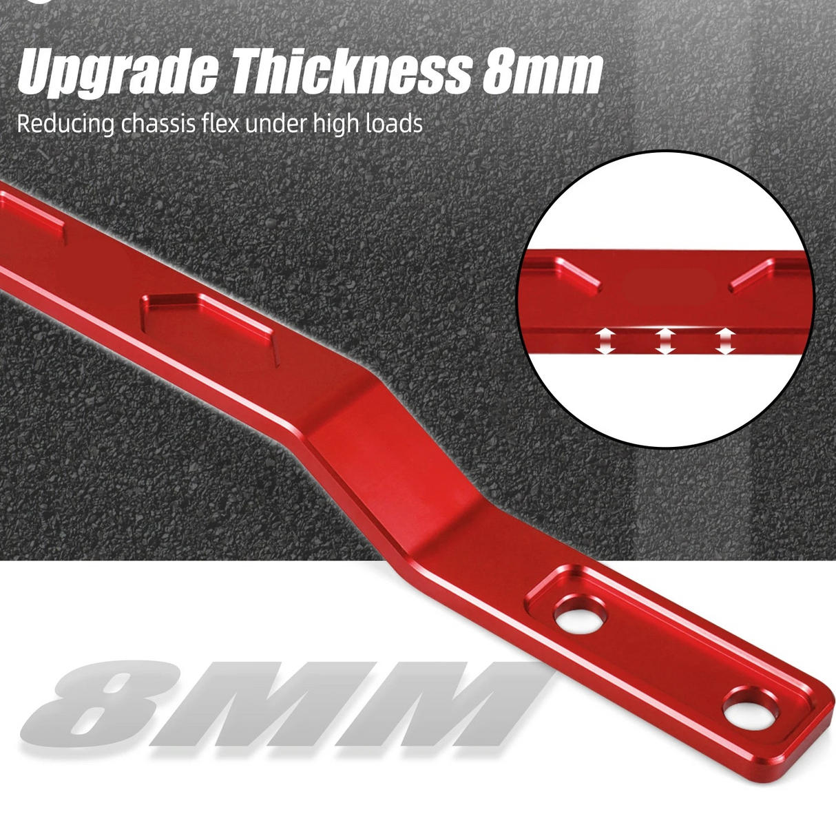 Billet Rear Tunnel Brace – MQB Platform (FWD & AWD) | Golf MK7 / MK8, A3, Q2, Leon, Octavia | Replaces 5Q0802128