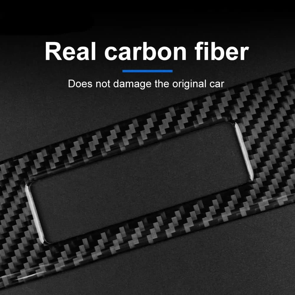 Ford Mustang Carbon Fiber Dashboard Trim Strips – Interior Accent Set (2015–2022, LHD)