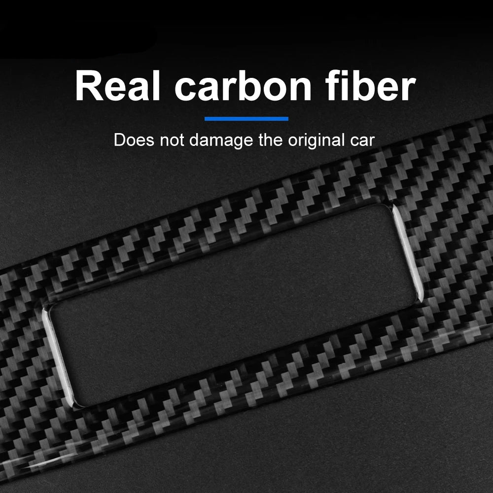 Ford Mustang Carbon Fiber Dashboard Trim Strips – Interior Accent Set (2015–2022, LHD)