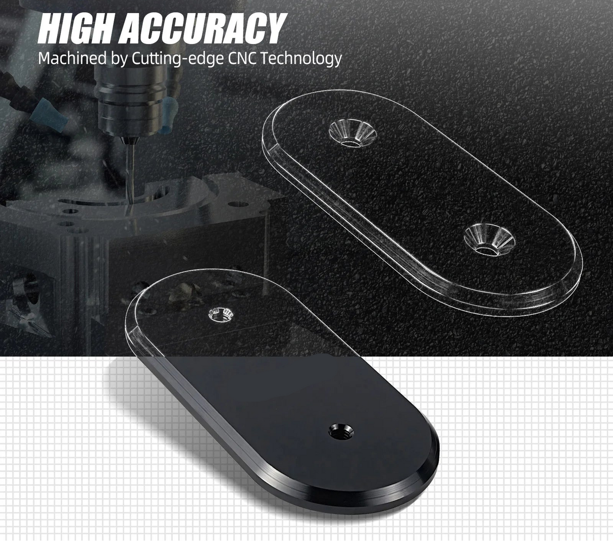 Honda Civic EG / Del Sol / Acura Integra Billet Aluminum Firewall A/C Delete Block Off Cover 1992 - 2001