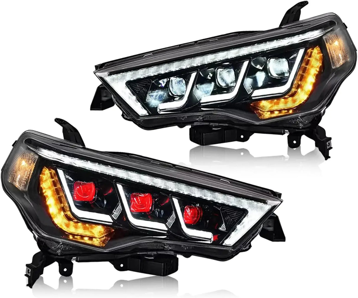 LED Headlight Assembly with Sequential Turn Signals & Start-Up DRL – Toyota 4Runner 5th Gen (2014–2022)