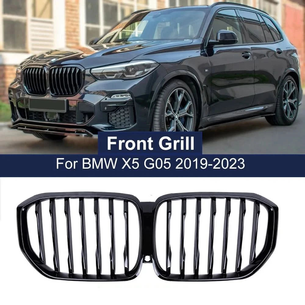 BMW X5 G05 LED Front Grille – Gloss Black Illuminated Kidney Grille (2019–2022)