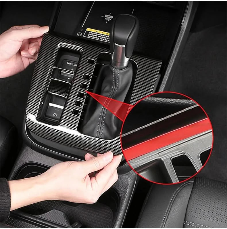 Honda CR-V 6th Gen Gear Shift Panel Trim – Carbon-Style ABS Interior Cover (2023–2025)