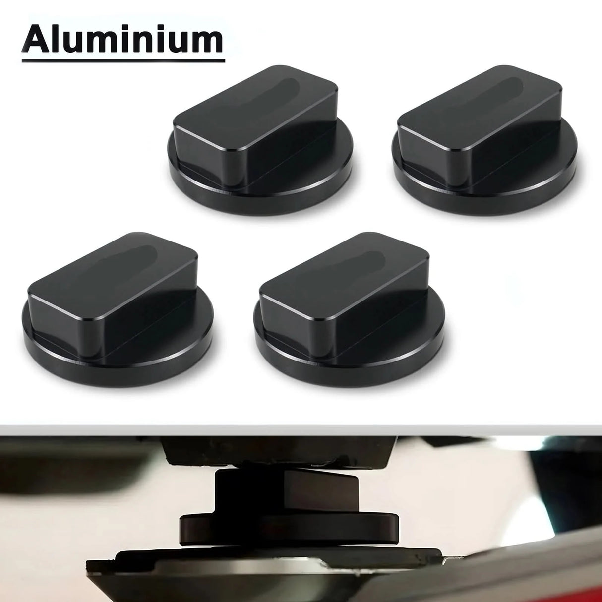 Billet Aluminum Floor Jack Pad Adapter — BMW & MINI Chassis Protection (2001+)