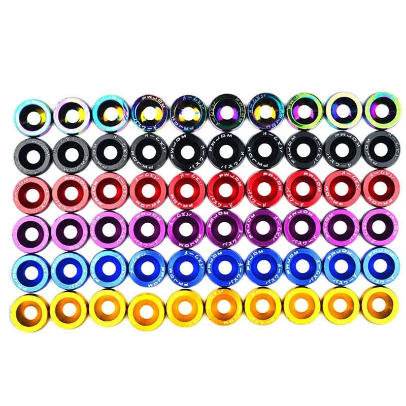 M6x20 Aluminum Bolt & Fender Washer Kit – Universal Engine Bay Fastener Set (10-Piece)