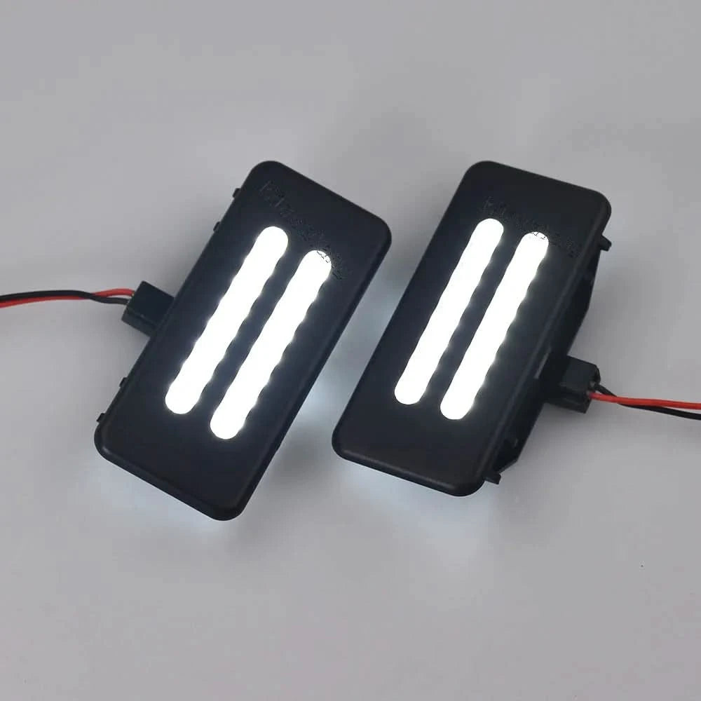 LED Sun Visor Vanity Mirror Reading Lights – White Upgrade for BMW E90 E60 E61 X1 X3 X5 X6