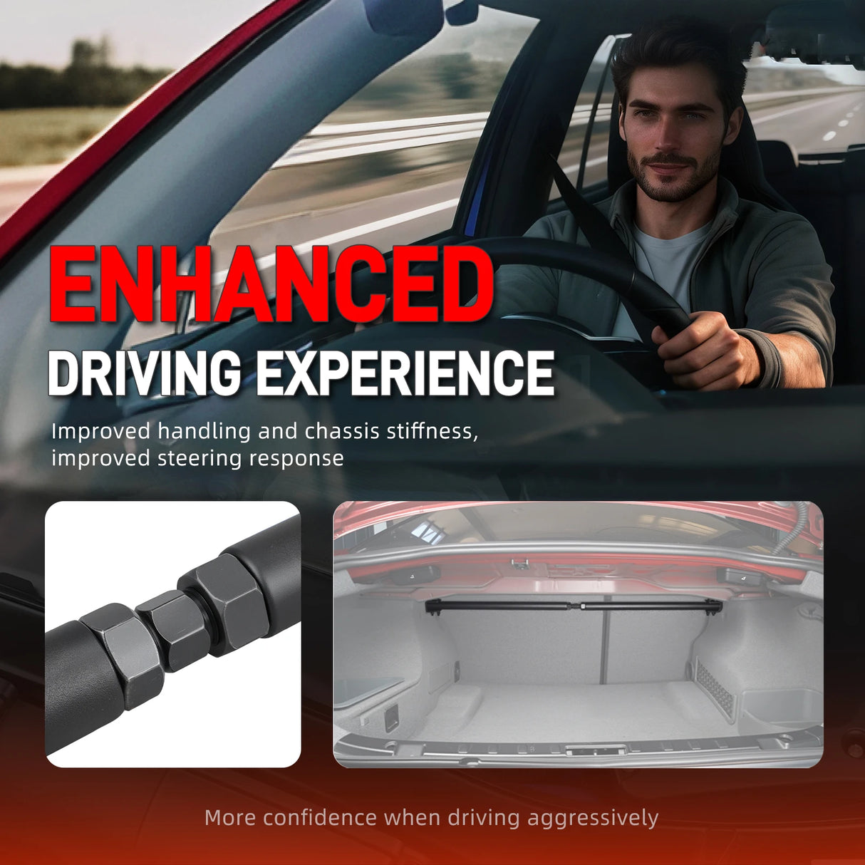 Adjustable Rear Upper Strut Brace – BMW E92 Coupe (2005–2013)