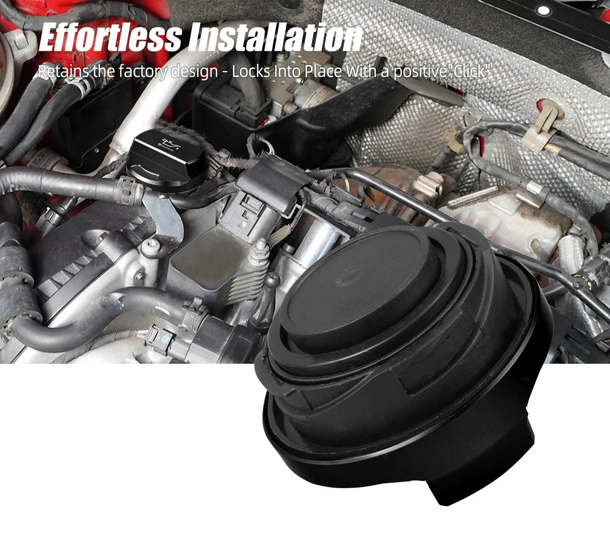 Billet Aluminum Engine Oil Filler Cap – VW Golf MK7/MK7.5 GTI & R / Audi A1 A3 S3 RS3 EA888