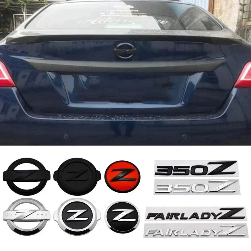 Nissan Z 3D Trunk Emblem Badge – ABS & Metal Rear Logo Decal