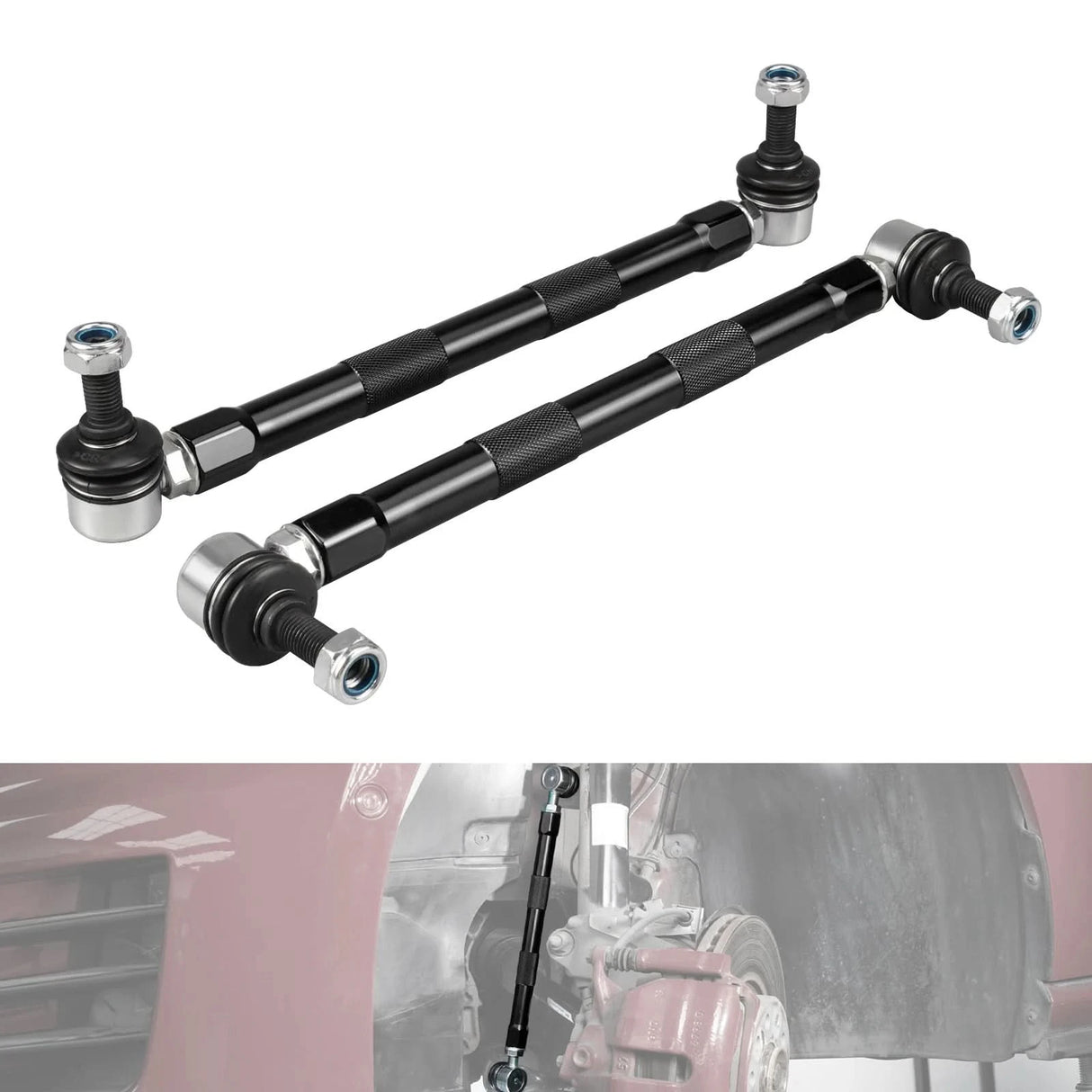 Adjustable Front Sway Bar End Links for VW Golf MK5–MK7 & Jetta / GLI – Audi A3 / S3 / TT