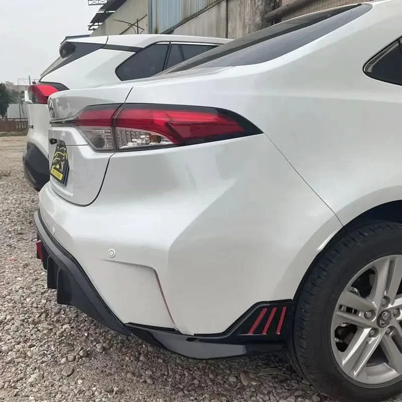 Toyota Corolla 2019–2025 Rear Bumper Side Diffusers | ABS Sport Exterior Upgrade