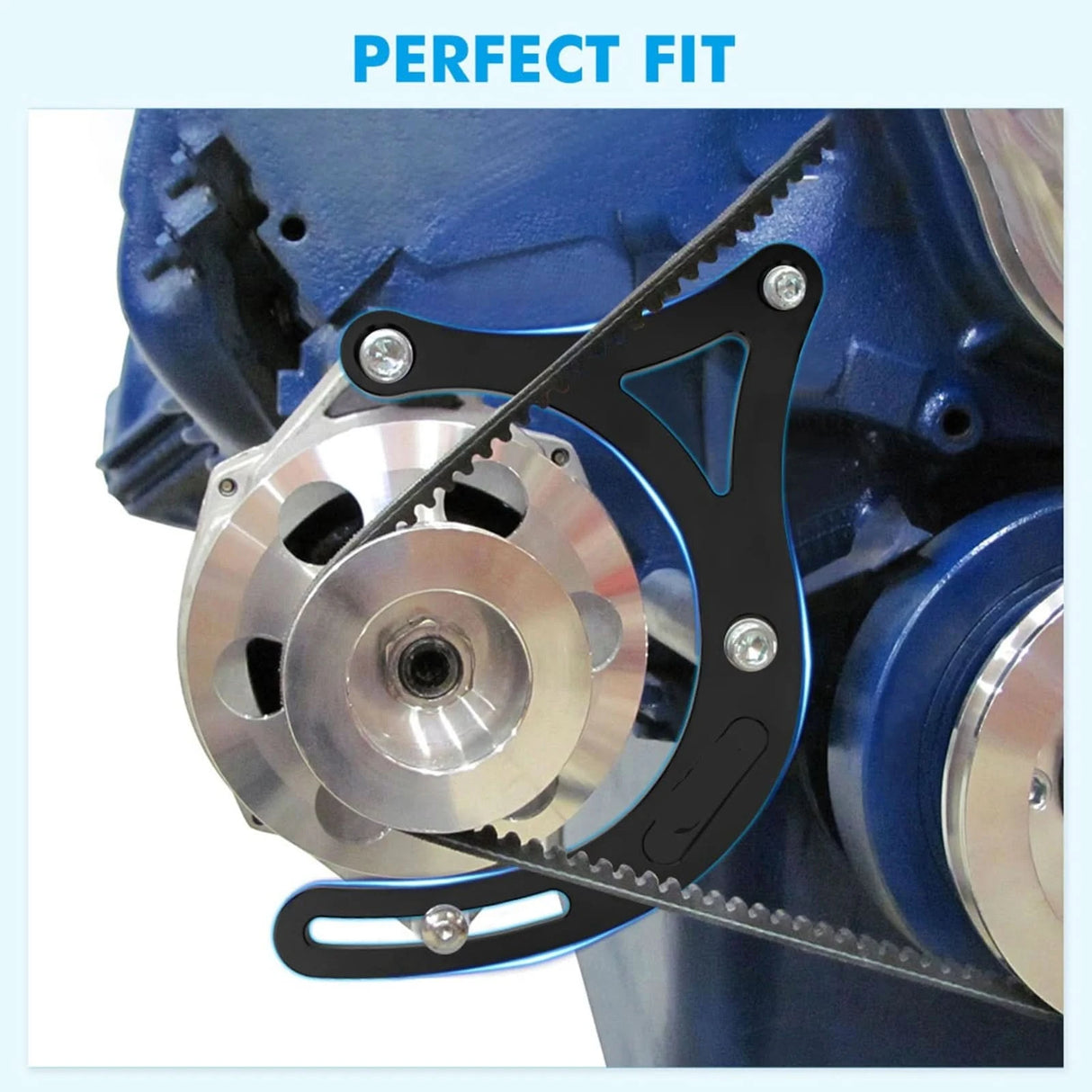 Billet Aluminum Alternator Bracket for Ford 429 & 460 Big Block Engines – Mechanical Water Pump