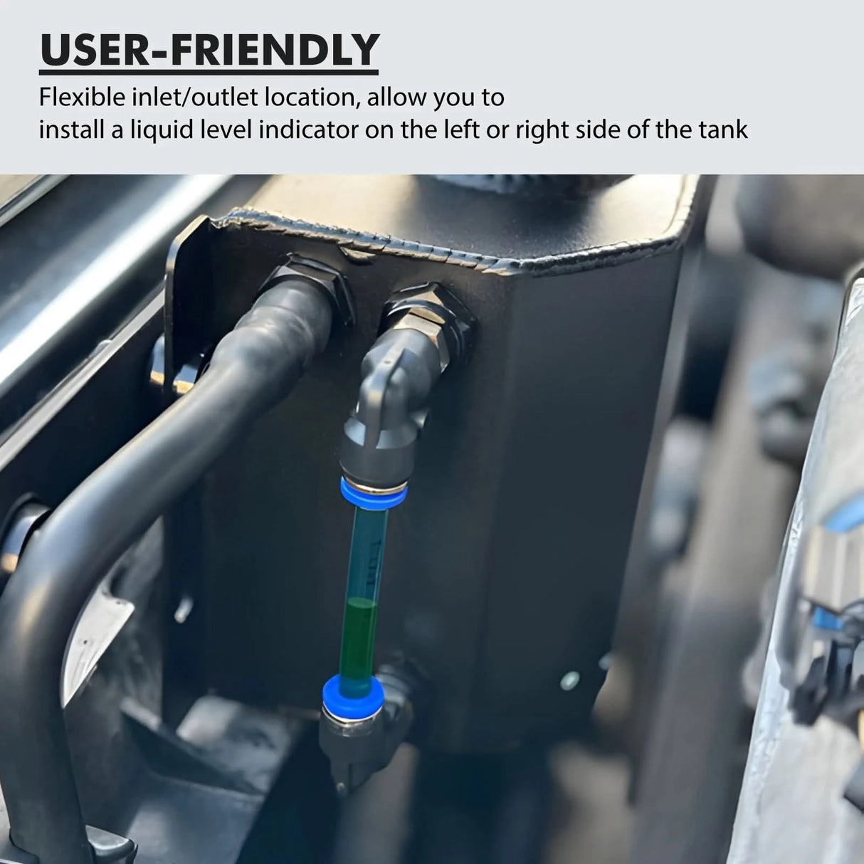 Universal 1L Aluminum Coolant Overflow Tank – Radiator Recovery Reservoir w/ Billet Cap