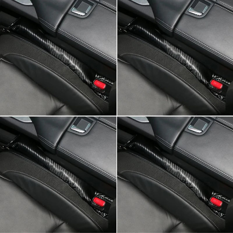 BMW Leather Car Seat Gap Filler Strip / Side Seam Leak-Proof Plug for E90 / F06 / F07 / F10 / F20 / F22 / F30 / F32 / F40 / F46 / M3 / M4 (Brown / Carbon Fiber Black)