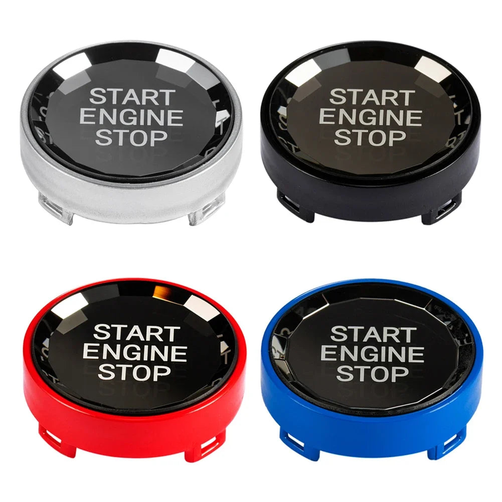 Crystal Engine Start Stop Button Cover for BMW E-Chassis Models – Interior Trim Upgrade