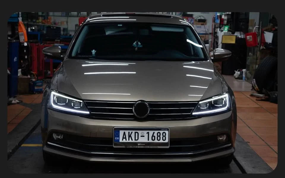 LED Headlights for Volkswagen Jetta MK6 (2011–2018) – Projector Lens & DRL Head Lamp Upgrade
