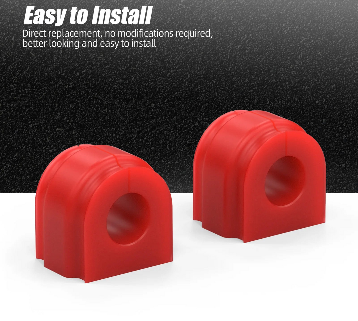 80A Poly Front Sway Bar Bushings (26.5mm) – BMW E81/E82/E87/E88, E90/E91/E92/E93, Z4 E89 (OEM 31356765574)