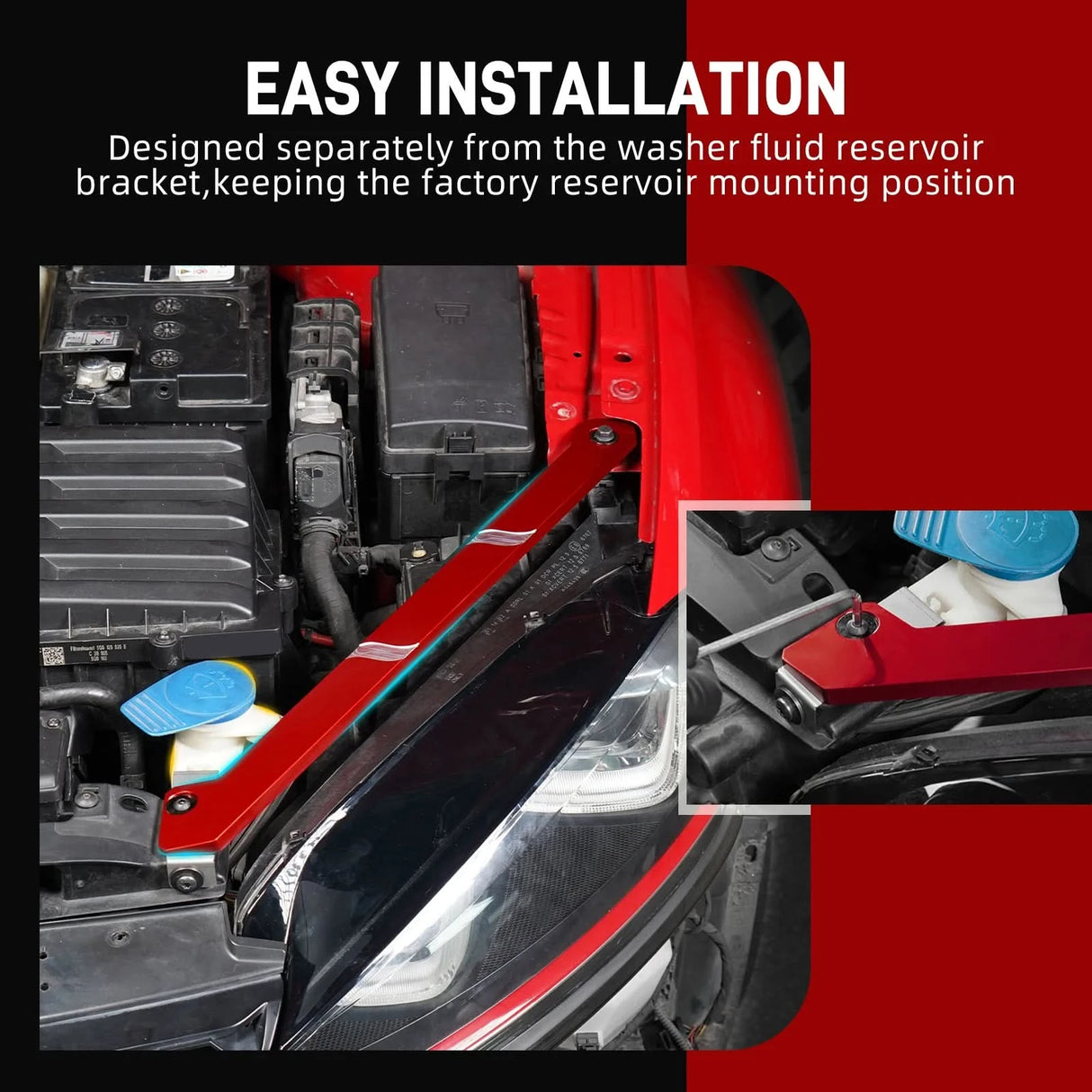 Billet Front Headlight Mounting Brackets – Golf MK7 / e-Golf (2013–2021)