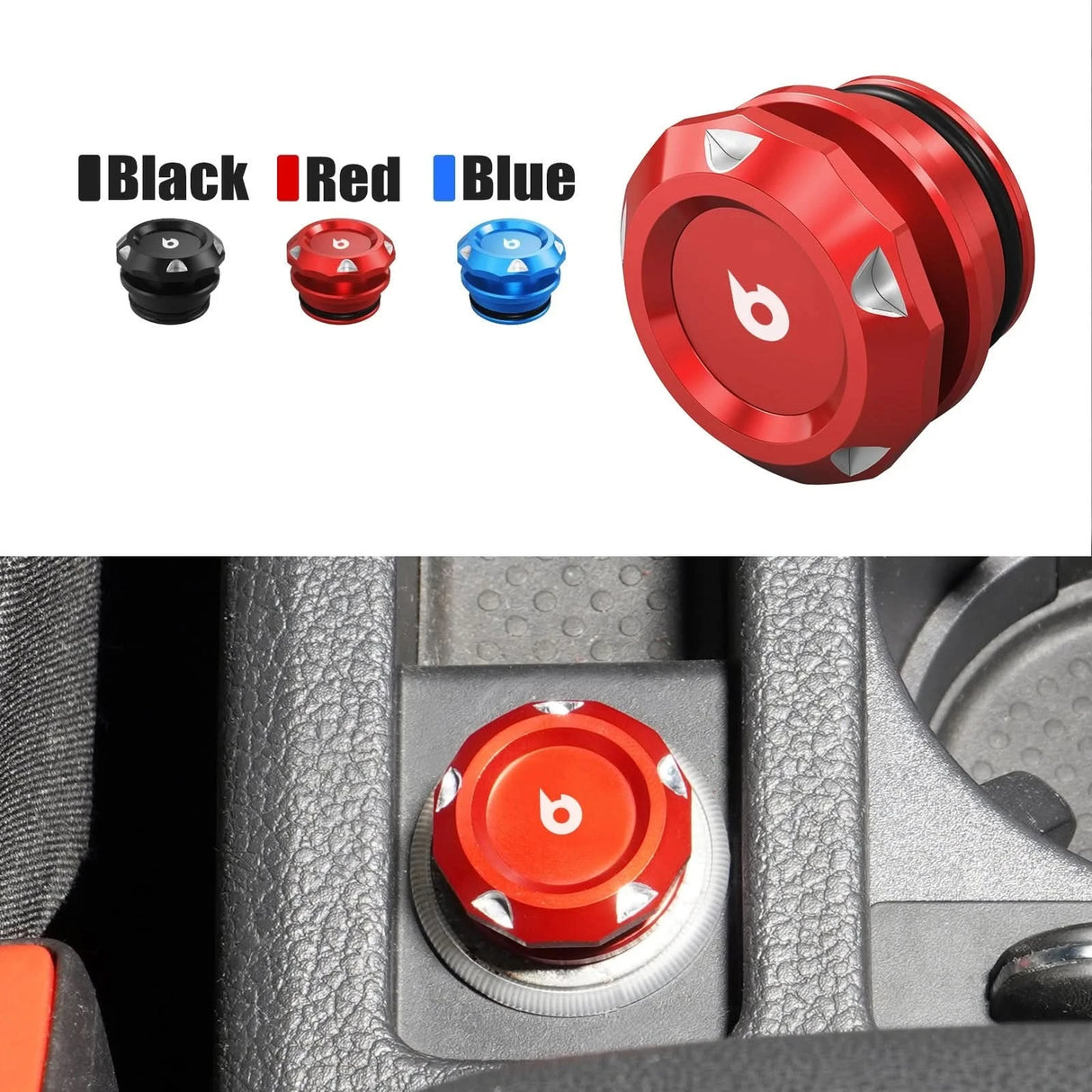 CNC Aluminum 12V Cigarette Lighter Socket Plug – Universal Fit