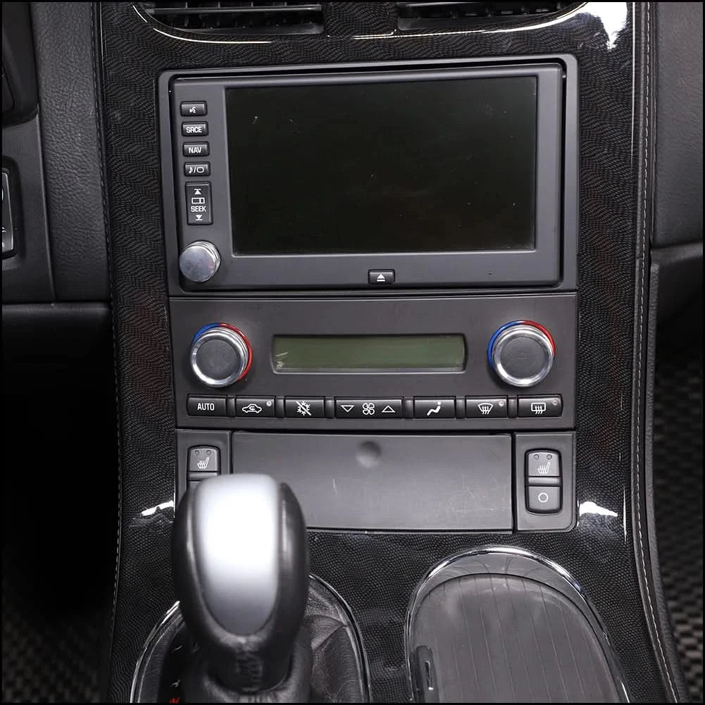 Corvette C6 Aluminum Climate Control Knob Rings – Interior Trim Upgrade (2007–2013, 3-Piece Set)