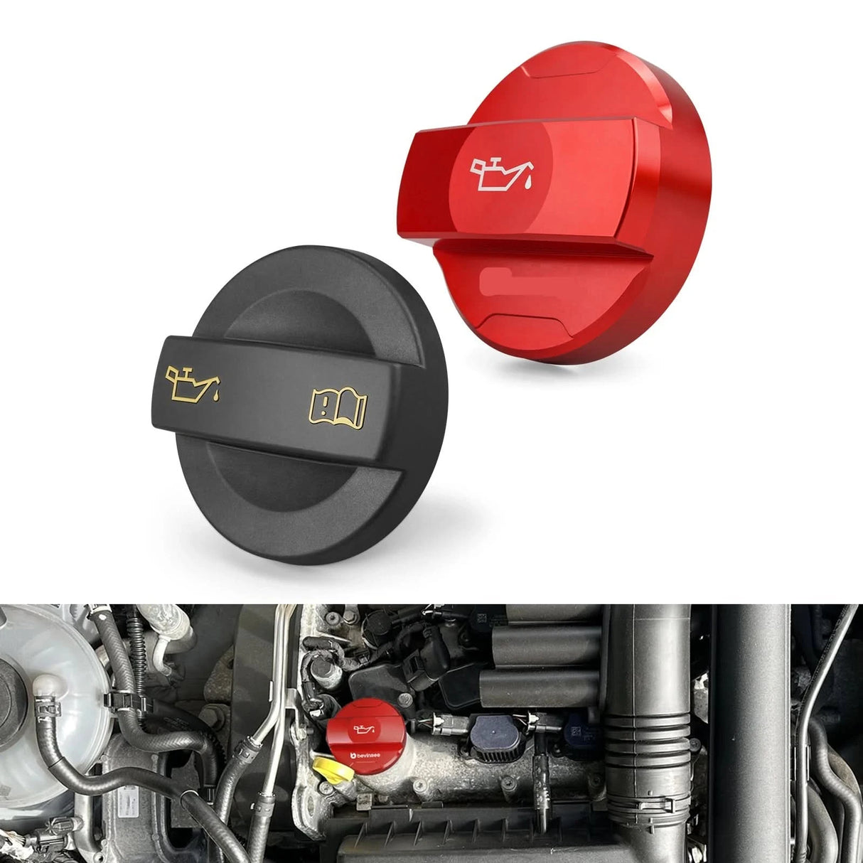 Billet Aluminum Engine Oil Filler Cap – EA211 1.0T / 1.2T / 1.4T Engines