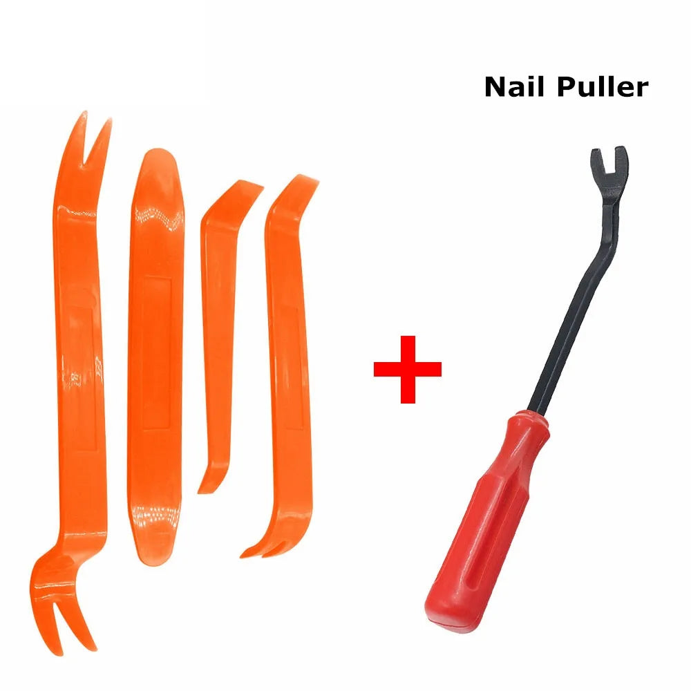 Trim & Panel Removal Tool Kit (4-Piece) – Interior/Exterior Pry Tools for Automotive