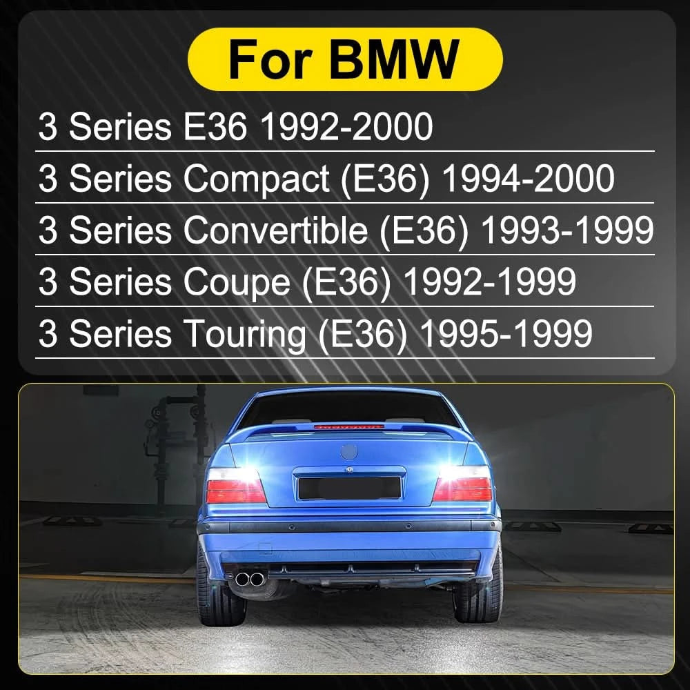LED Reverse Light Bulb Set – BMW 3 Series E36 (1992–2000) 6000K High-Output Backup Lamps