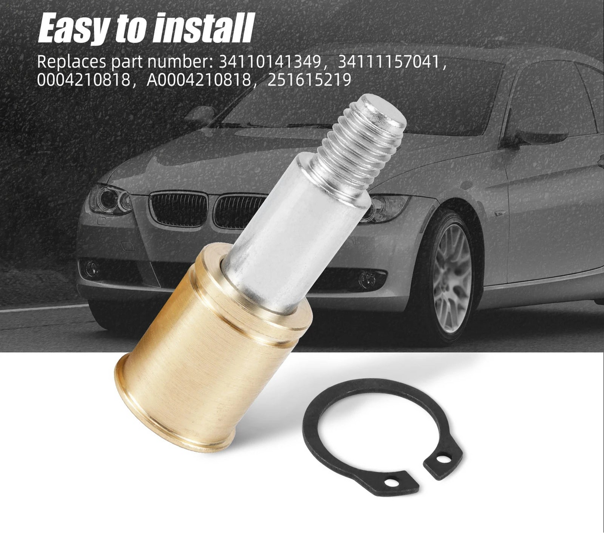 Brass Brake Caliper Guide Bushing + Steel Slider Pin Kit – BMW E30 / E36 / E46 / E90-E93 / E39 / Z3 / Z4