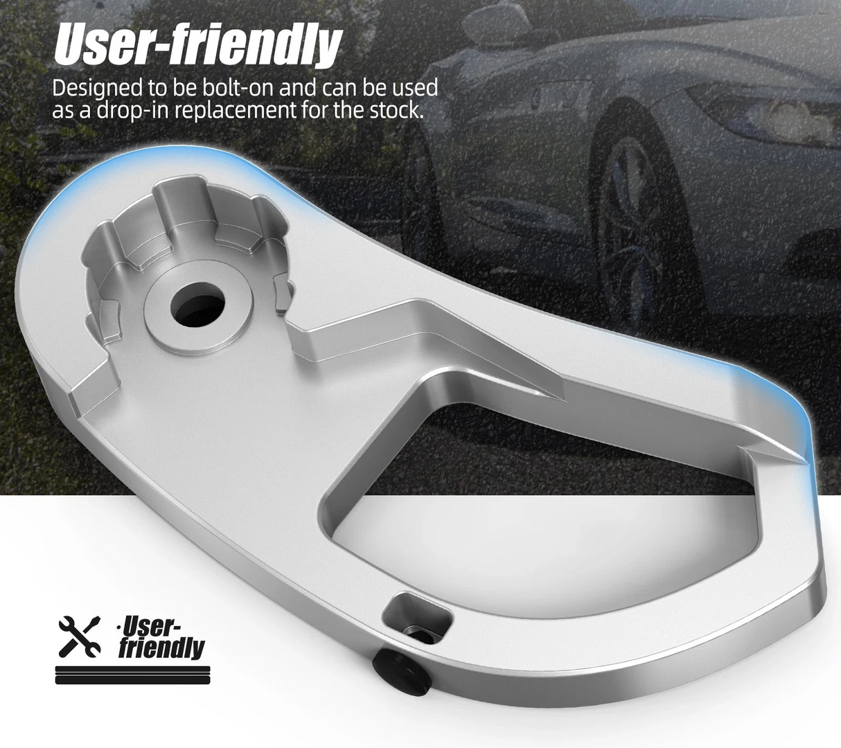 Billet Aluminum Engine Hood Release Lever – BMW E46 / X3 E83 (LHD Only)