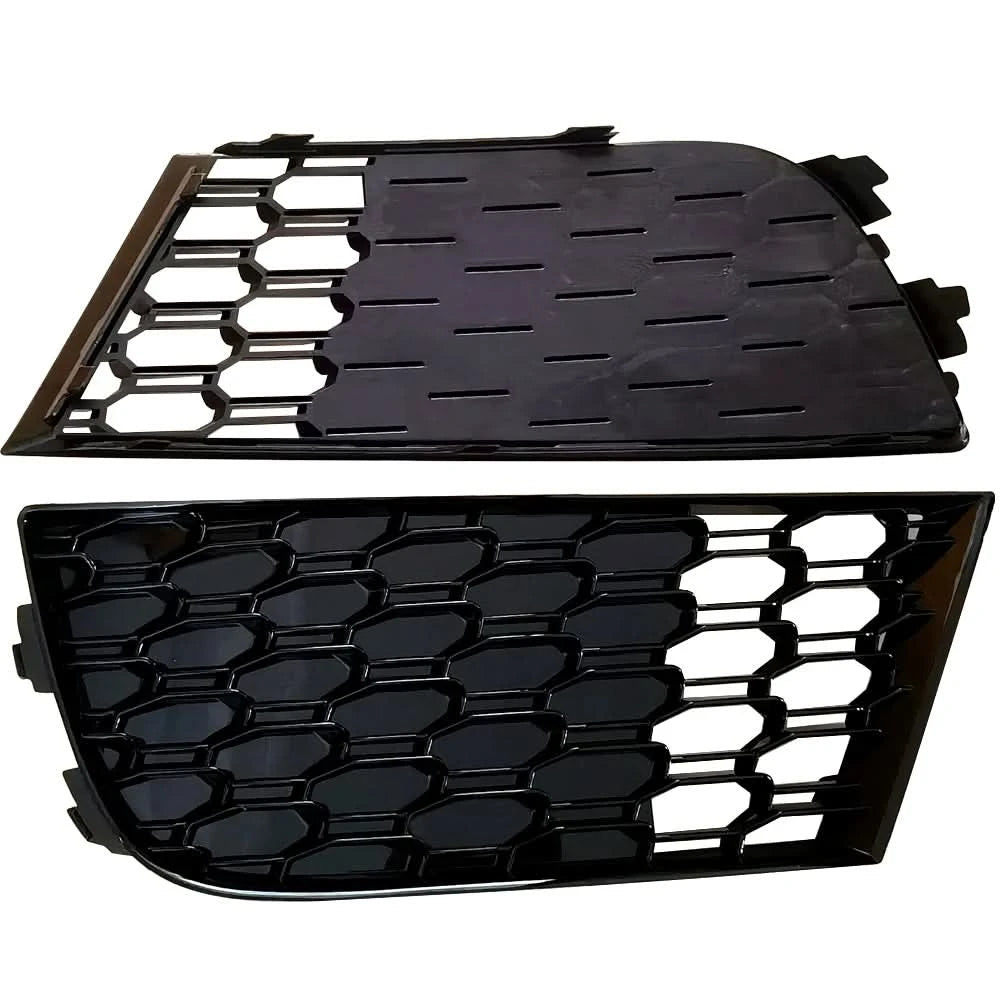Honeycomb Front Fog Light Grille Set for Audi A3 8V S-Line / S3 2017–2020 – Left & Right Bumper Mesh Covers