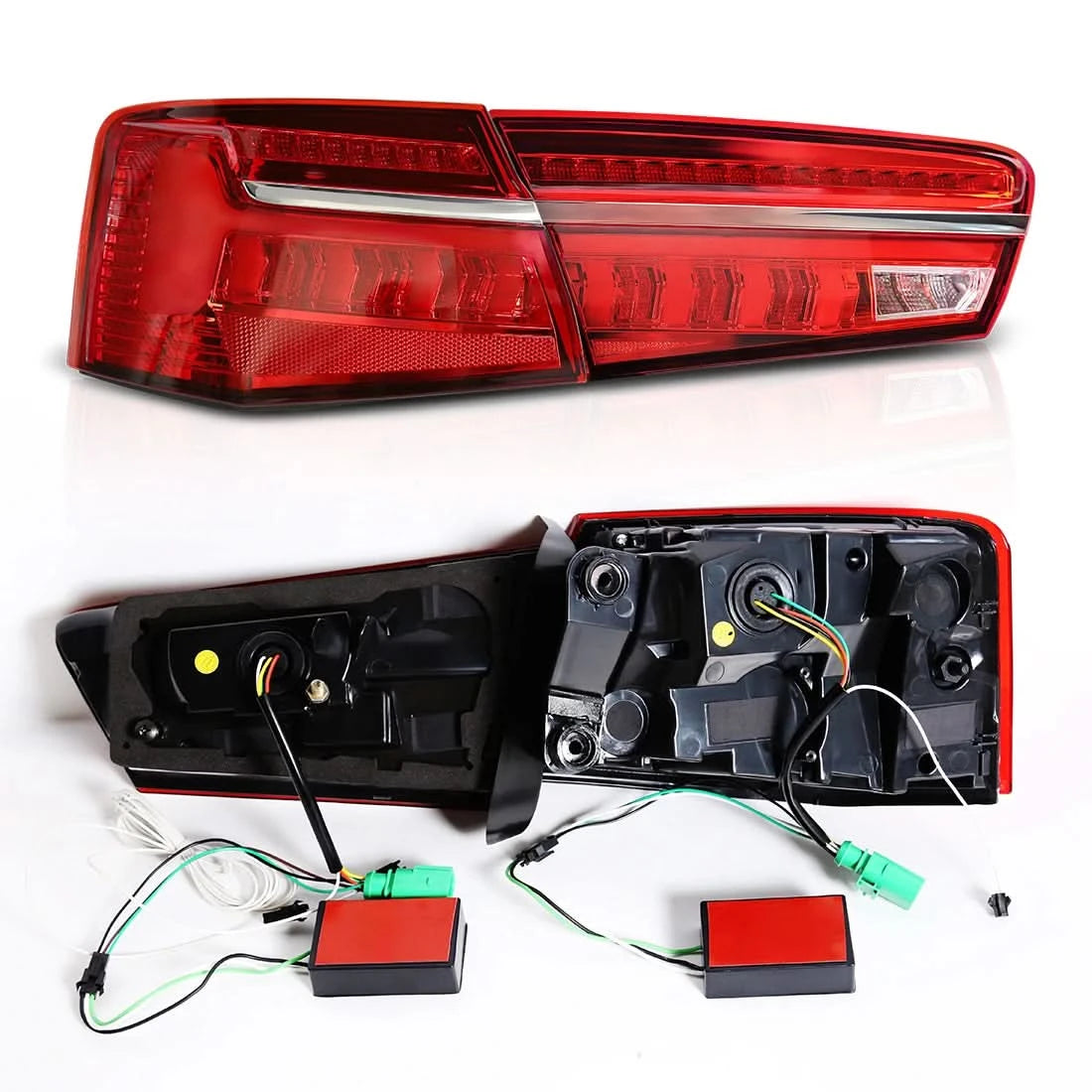 Audi A6 C7 LED Tail Lights – Rear Brake, Reverse, Parking & Turn Signal Assembly (2012–2015)