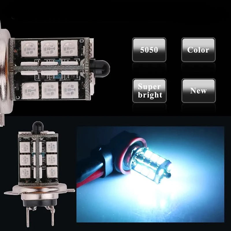 RGB LED Fog Light Bulbs – Multi-Color 5050 Chip Upgrade (H11 / H8 / H9 / H7 / 9005 / 9006 & More)