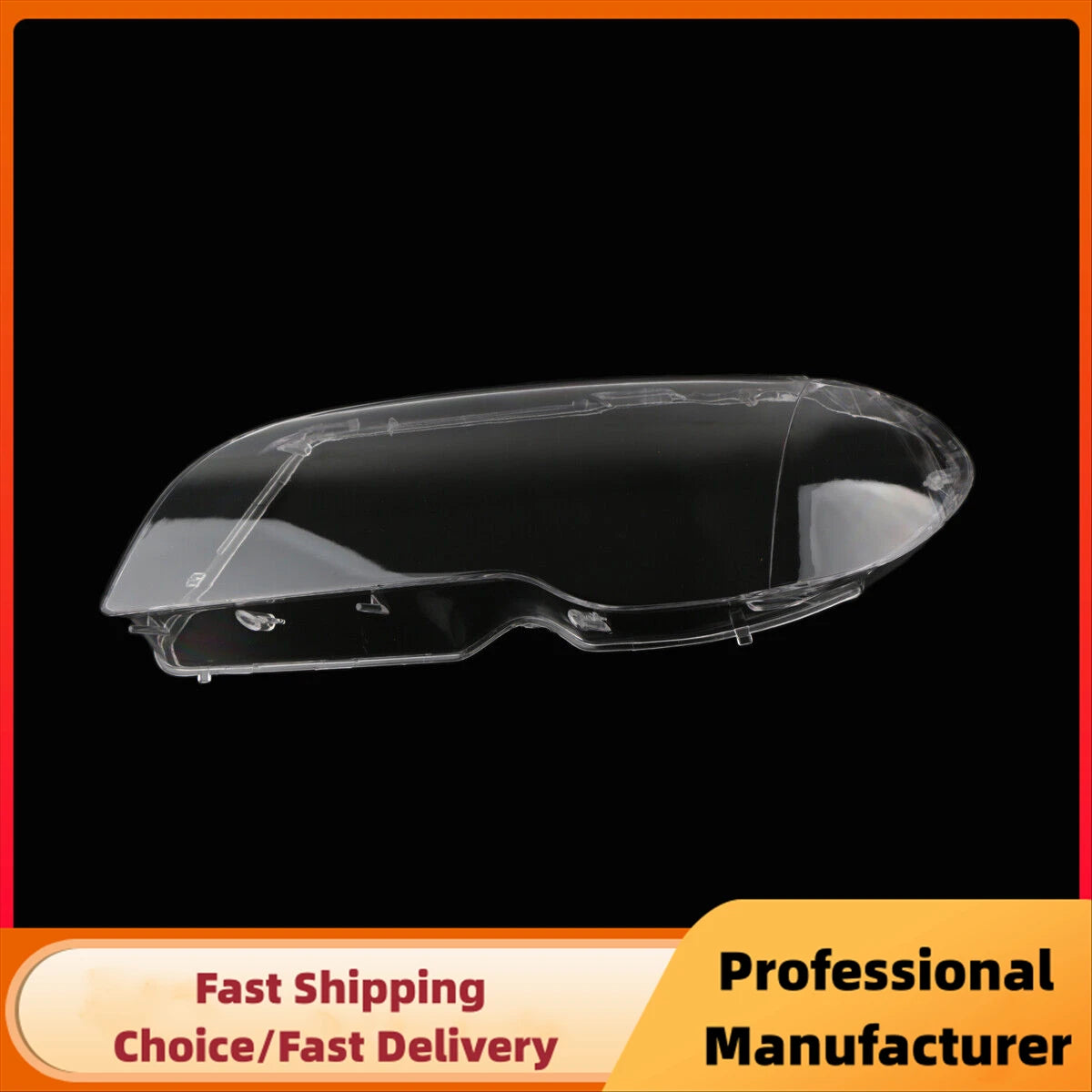 Headlight Lens Replacement for BMW E46 Coupe/Convertible (2003–2006 LCI) – Clear Polycarbonate