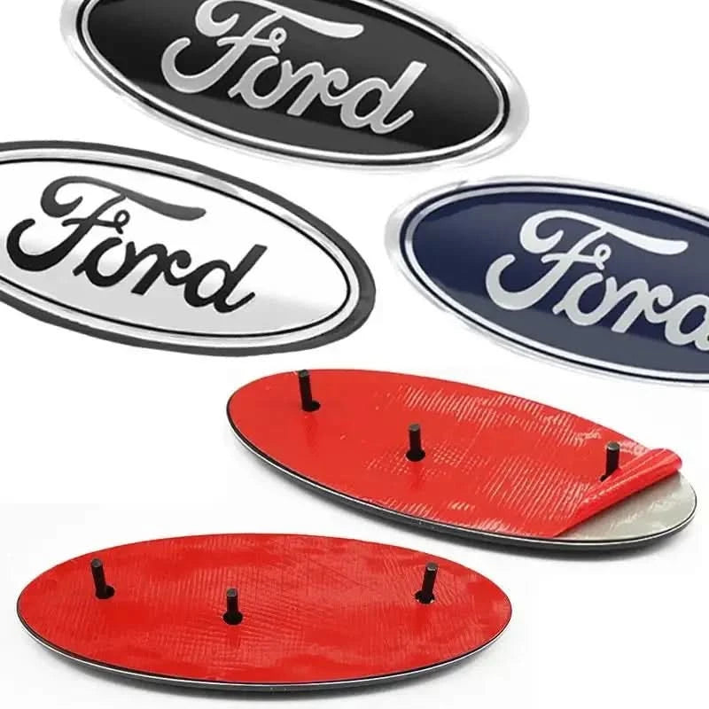 Front Grille & Rear Trunk Emblem for Ford – Replacement Badge for F-150, F-250, Edge, Escape, Transit & Fusion