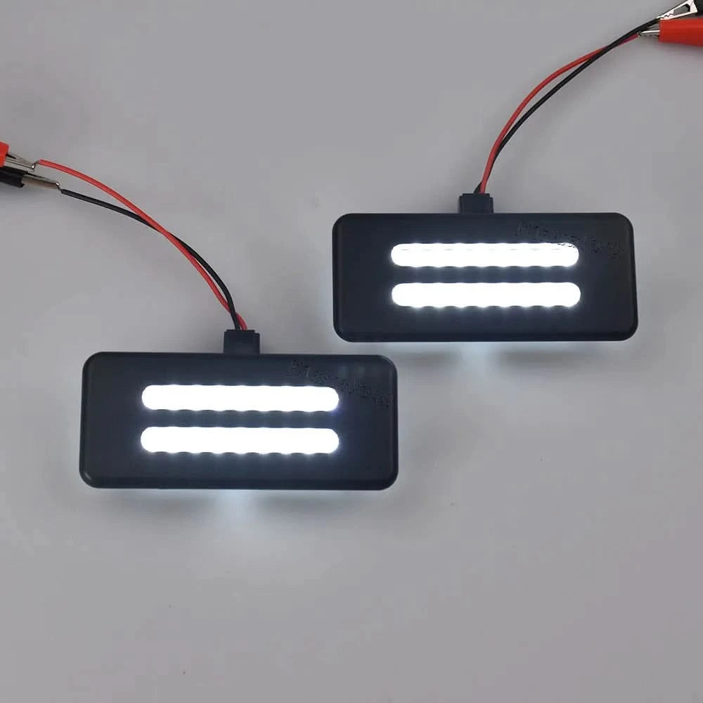 LED Sun Visor Vanity Mirror Reading Lights – White Upgrade for BMW E90 E60 E61 X1 X3 X5 X6
