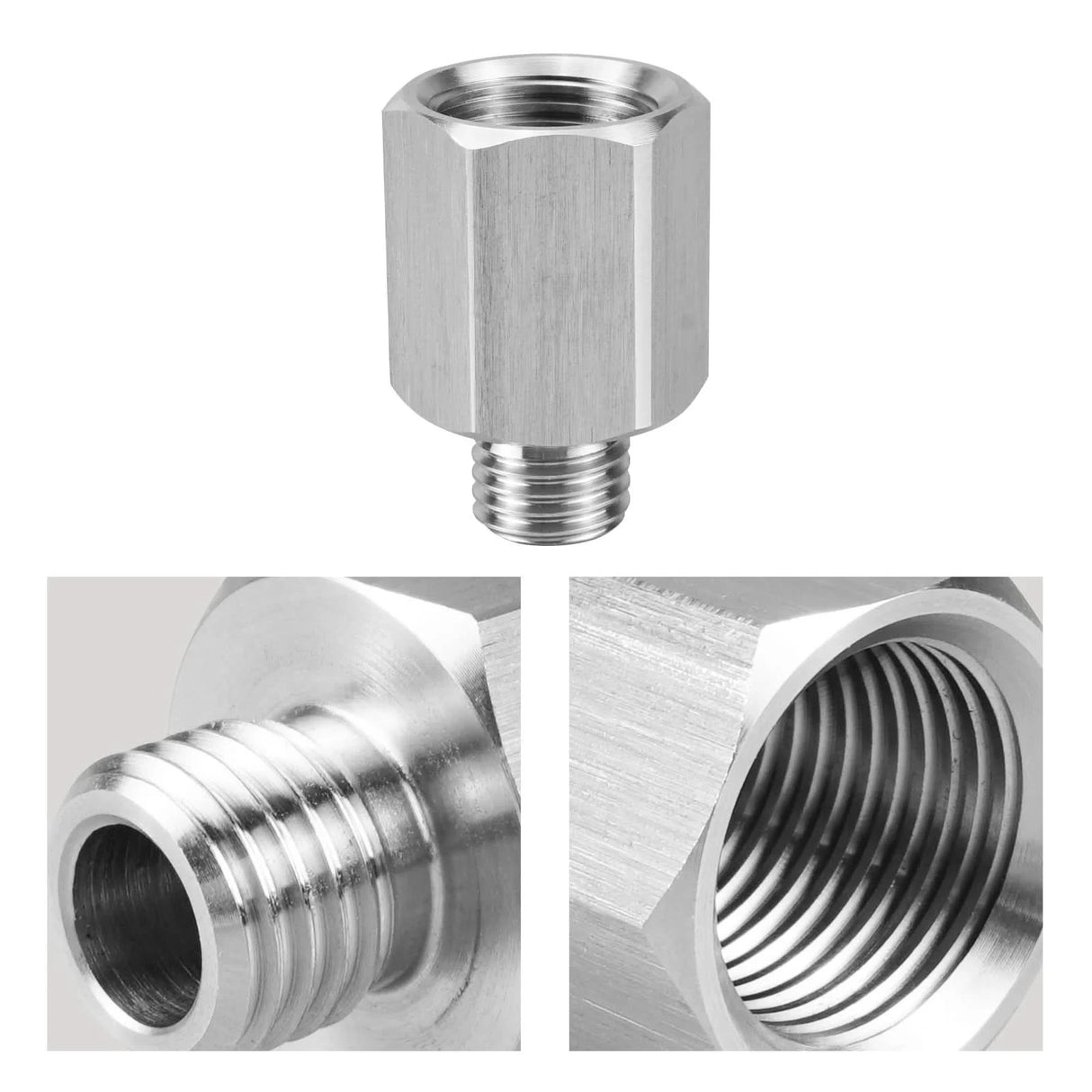 LS Engine Coolant Temp Sensor Adapter – M12x1.5 to 3/8” NPT (Stainless Steel)