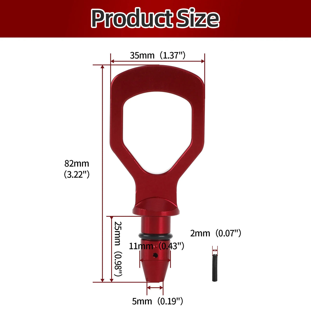 Subaru WRX Billet Aluminium Engine Oil Dipstick Pull Handle 2015 - 2021