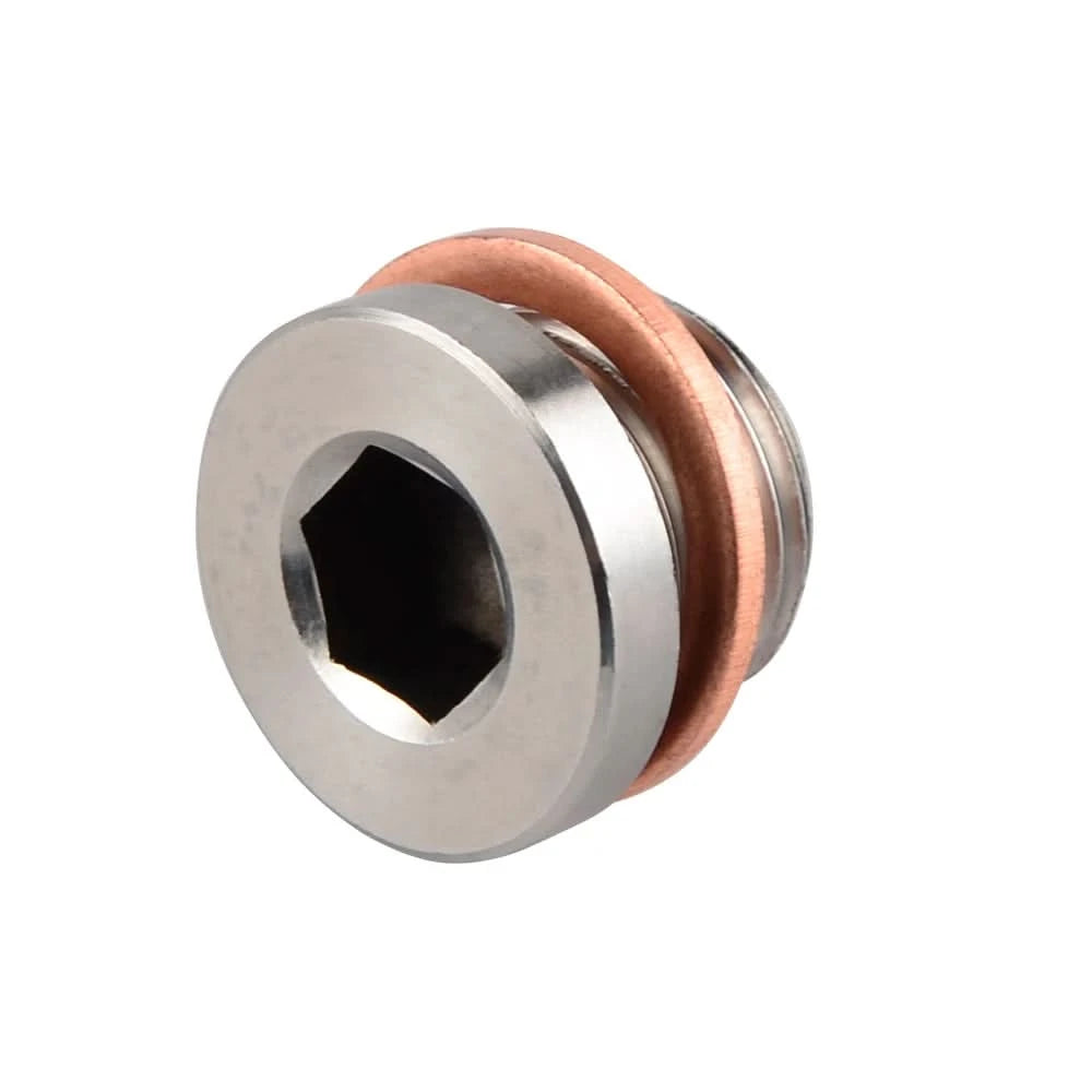 M18x1.5 Stainless Steel Oxygen Sensor Bung Plug with Copper Gasket
