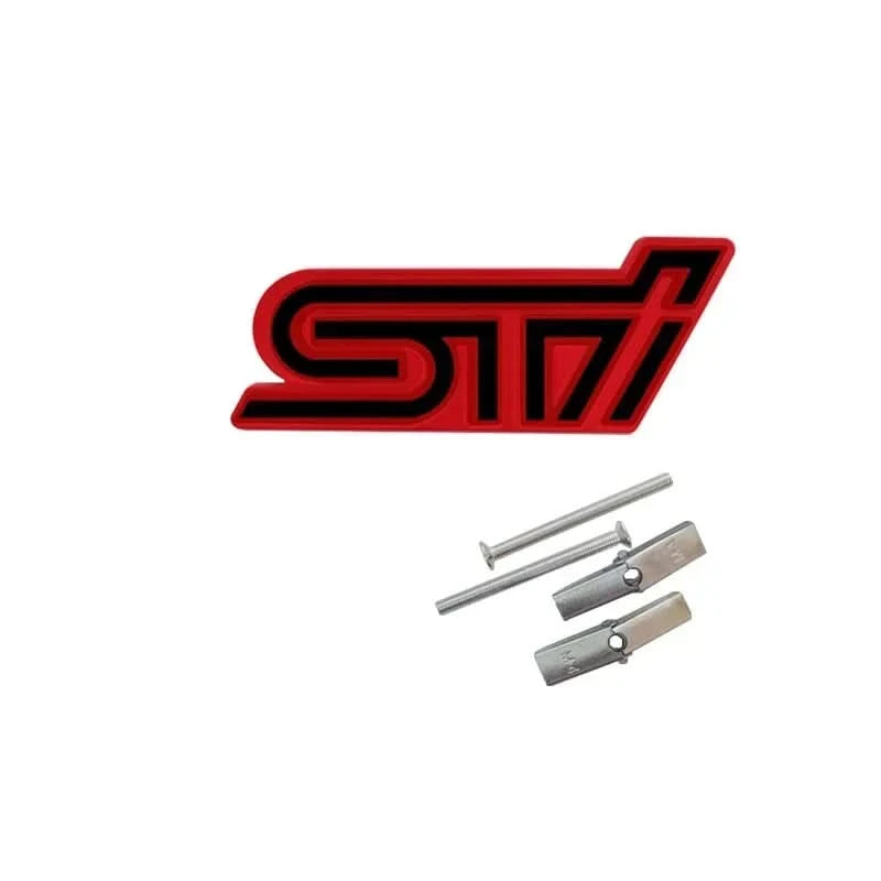 STI 3D Metal Emblem for Subaru – Front Grille & Trunk Badge for WRX, BRZ, Impreza, Forester & More