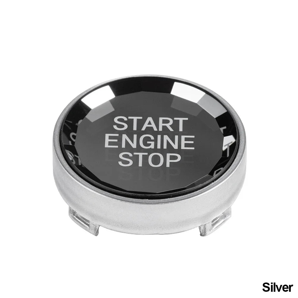 Crystal Engine Start Stop Button Cover for BMW E-Chassis Models – Interior Trim Upgrade
