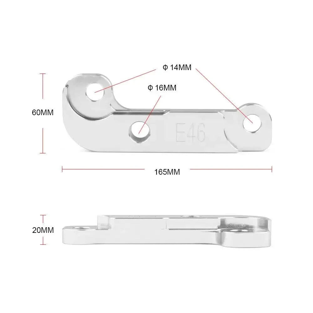 Steering Angle Adapter Kit for BMW E46 – Increases Angle 25–30% (Drift / Track Use)