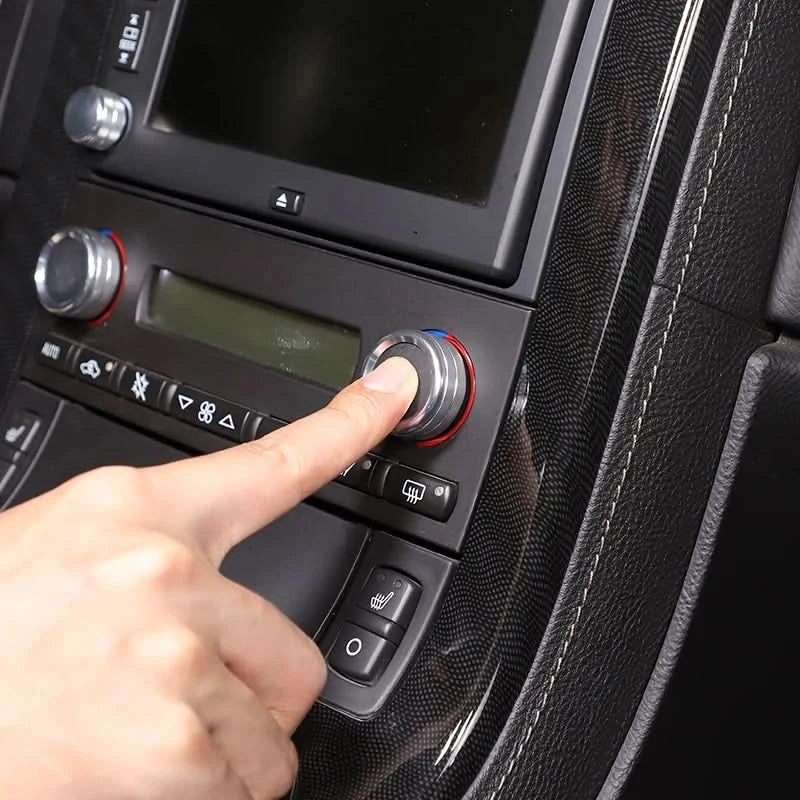 Corvette C6 Aluminum Climate Control Knob Rings – Interior Trim Upgrade (2007–2013, 3-Piece Set)