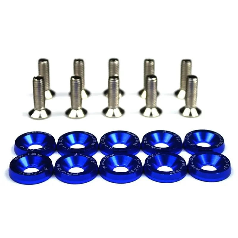 M6x20 Aluminum Bolt & Fender Washer Kit – Universal Engine Bay Fastener Set (10-Piece)