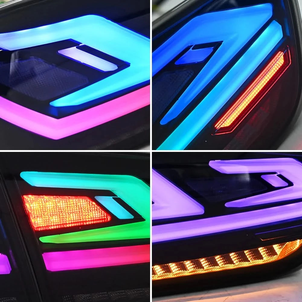 Mitsubishi Lancer RGB LED Tail Lights – Rear Brake, Fog & Running Light Assembly (2008–2018)